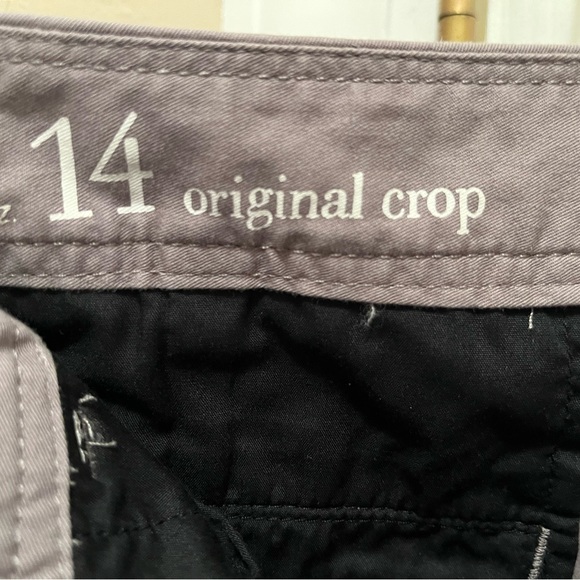Ann Taylor Loft Original Crop Pants. Size 14, gray. - Picture 4 of 5